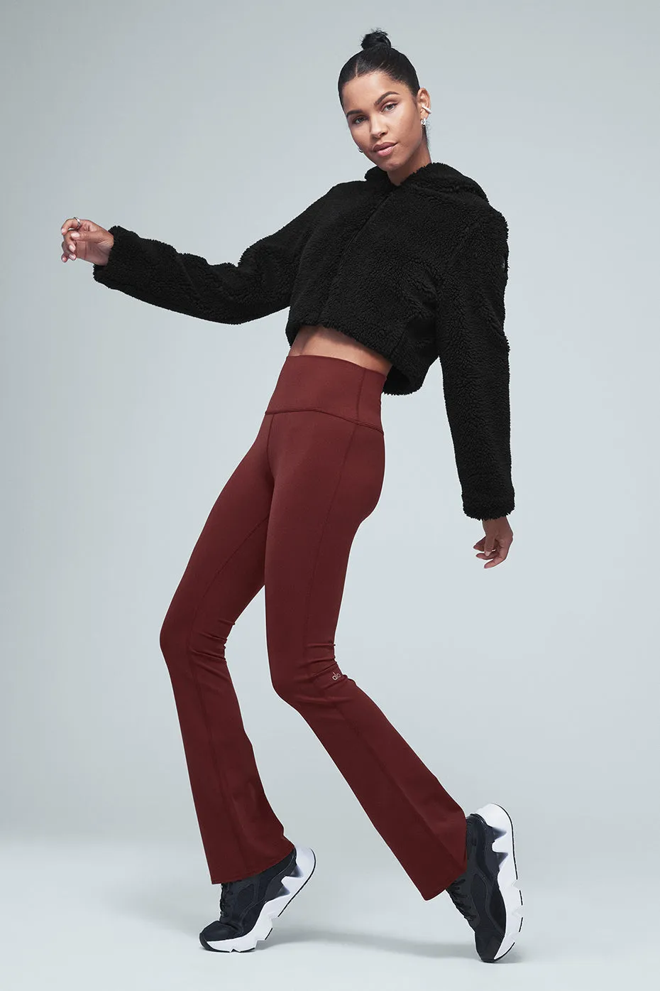 Airbrush High-Waist Bootcut Legging - Cranberry