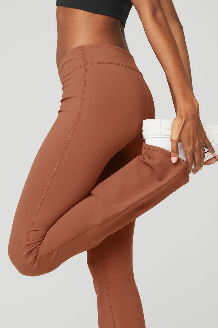 Airbrush Low-Rise Bootcut Legging - Rust