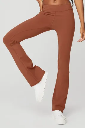 Airbrush Low-Rise Bootcut Legging - Rust