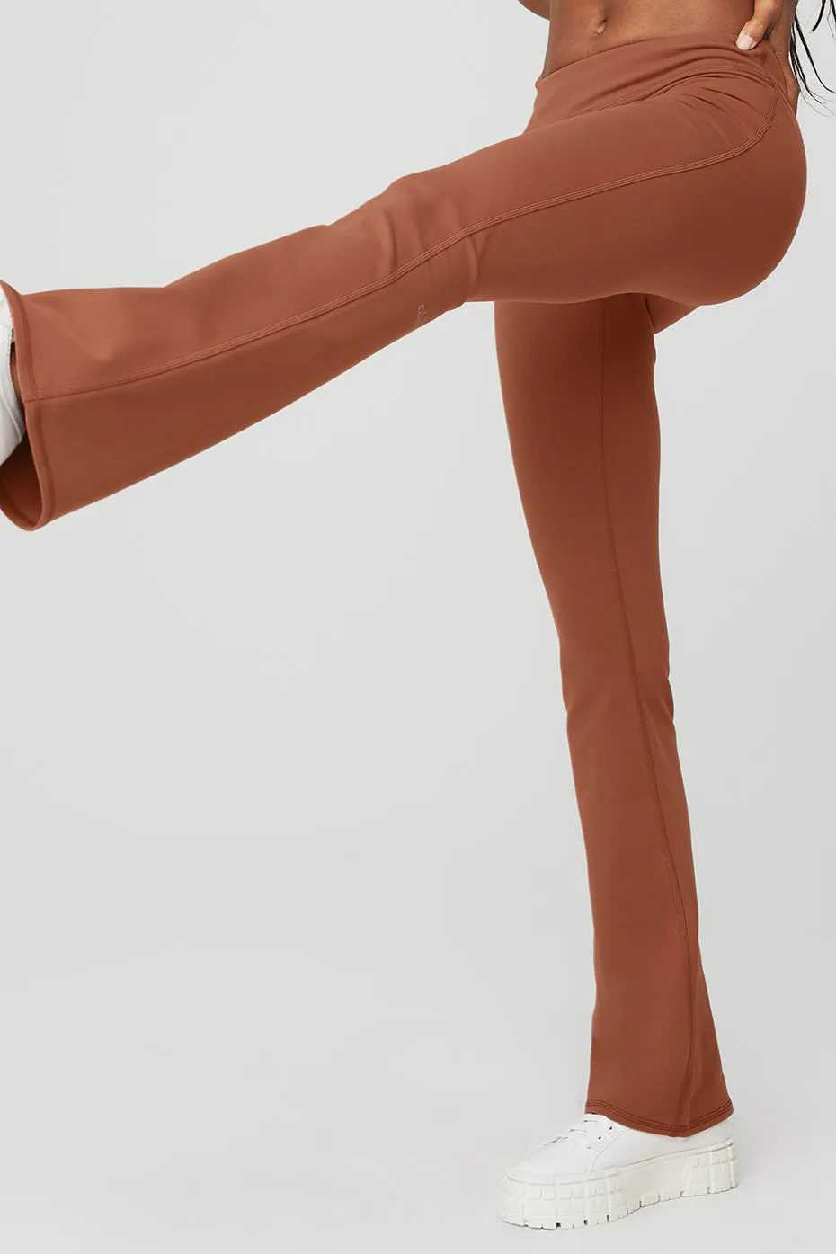 Airbrush Low-Rise Bootcut Legging - Rust