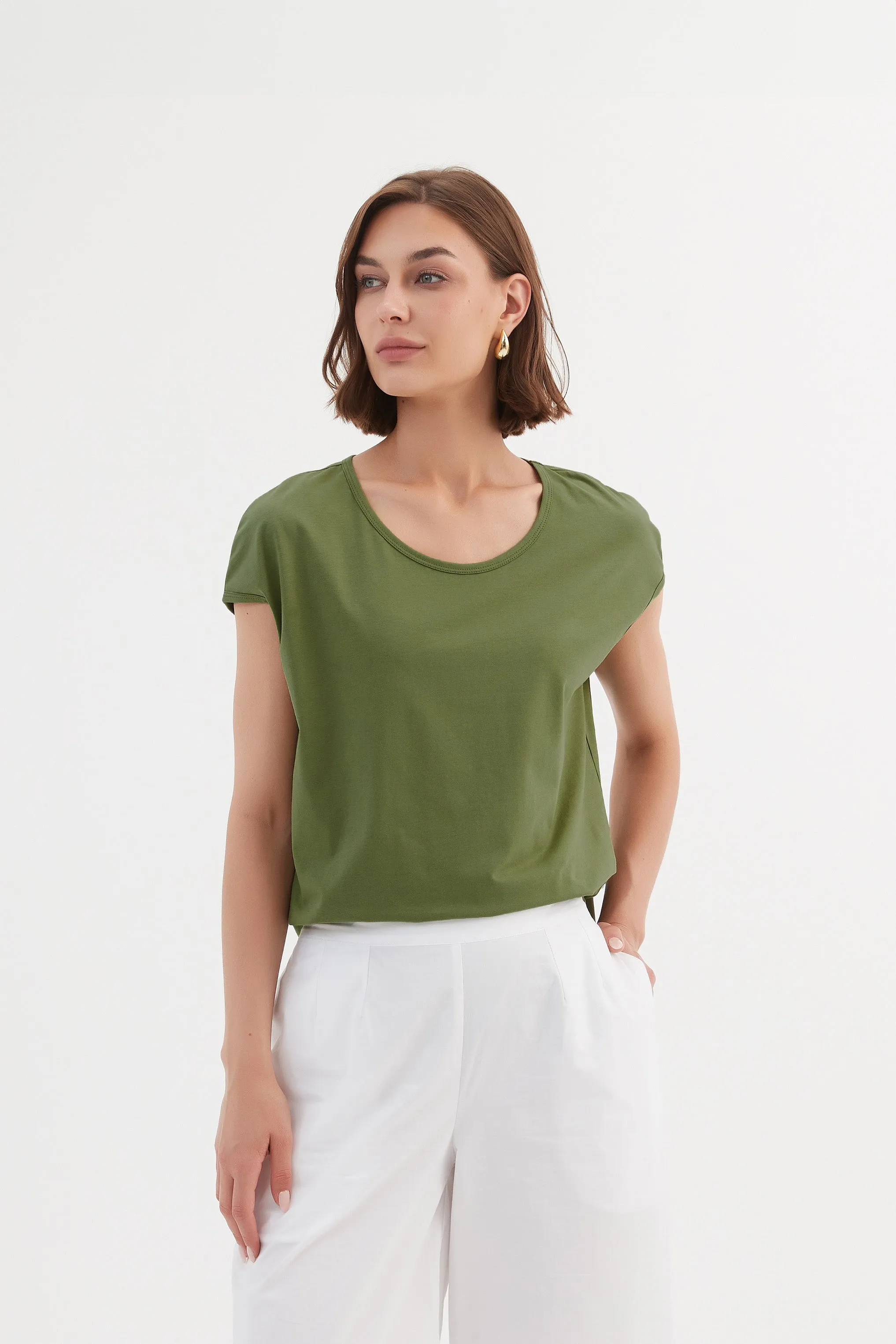 Cap Shoulder Tee