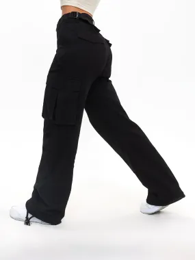 Curvy Stretch Cargo Pant - Black