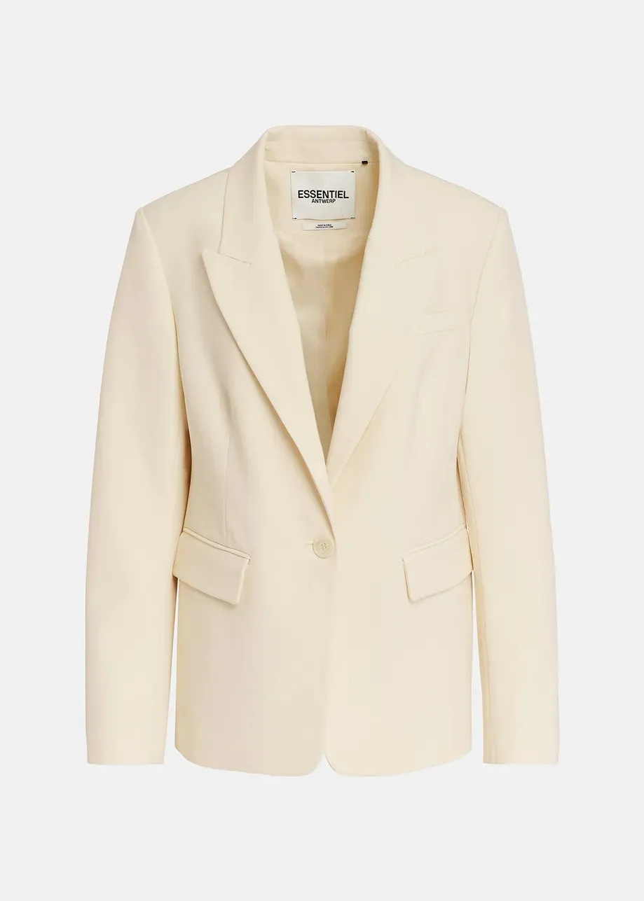 Essentiel Antwerp Fact Blazer in Off  White