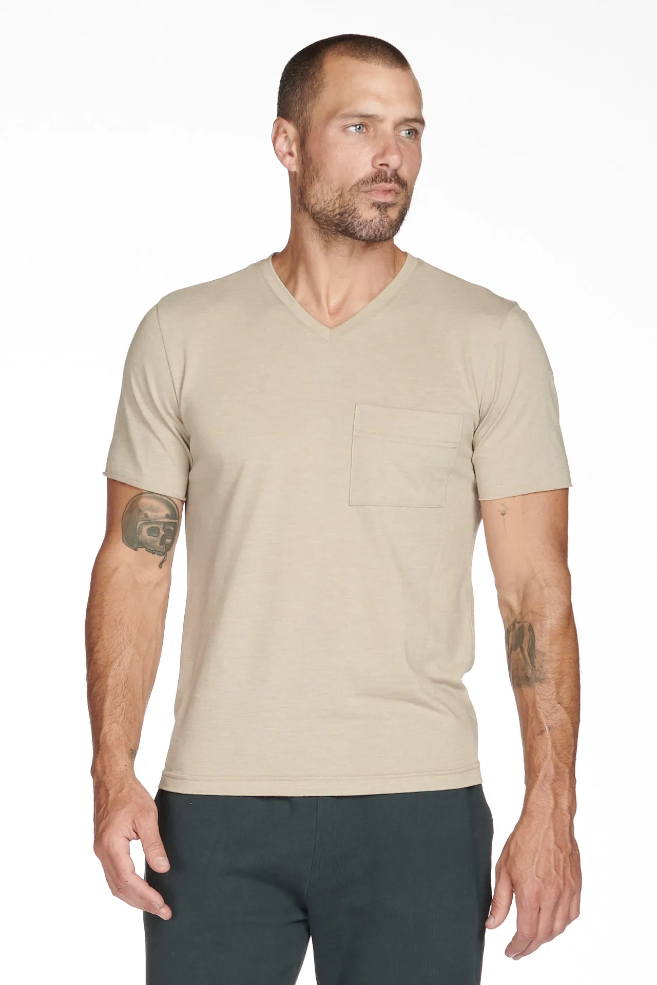 Men's Princeton Wide Pocket V-Neck Tee