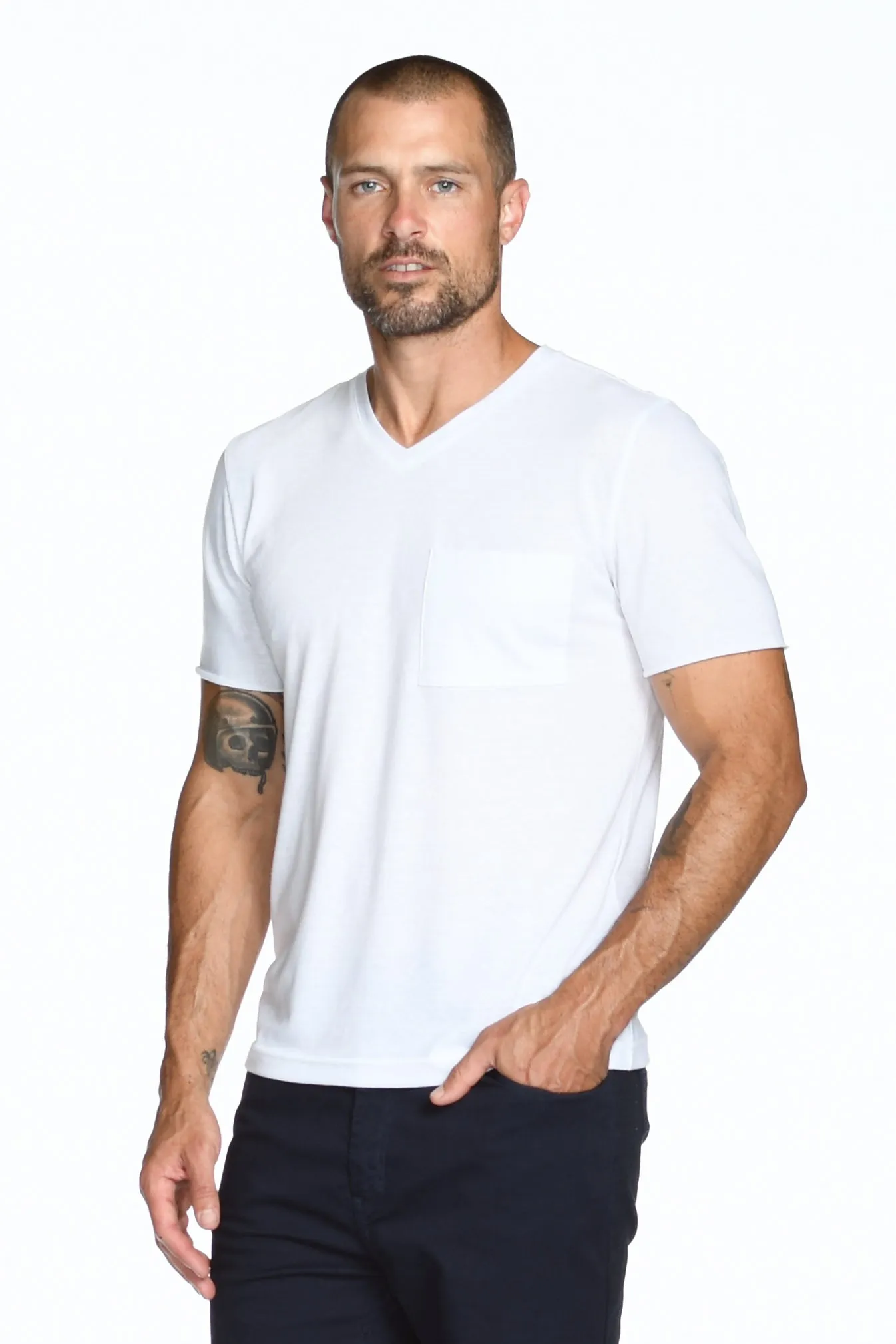 Men's Princeton Wide Pocket V-Neck Tee