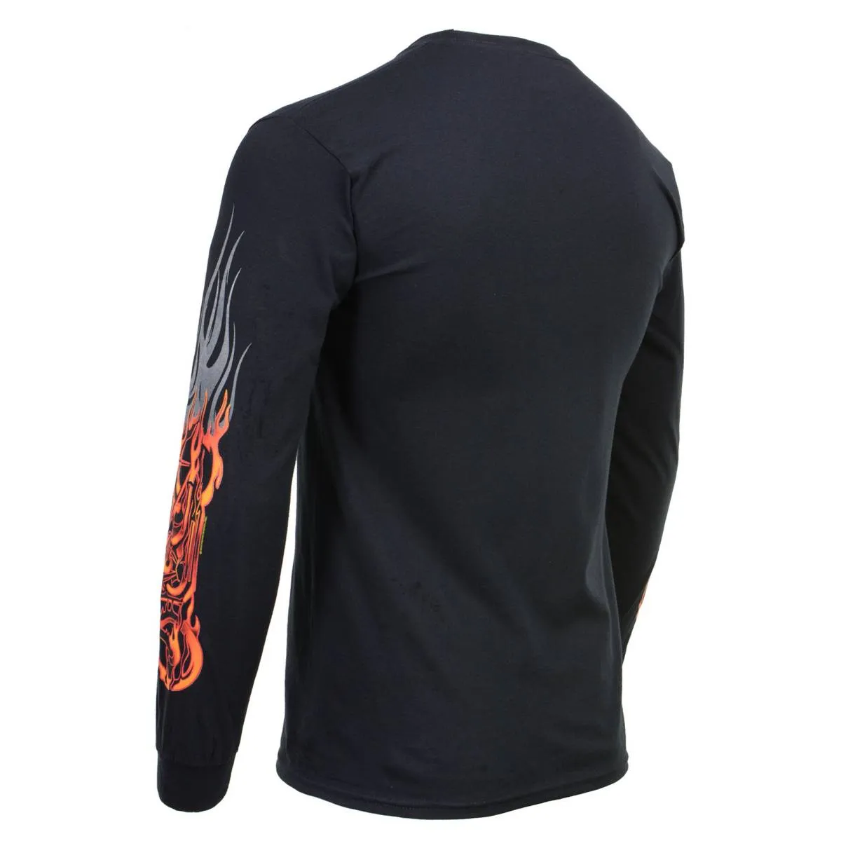 Milwaukee Leather MPMH117007 Men’s ‘Fire Bobber’ Long Sleeve Black