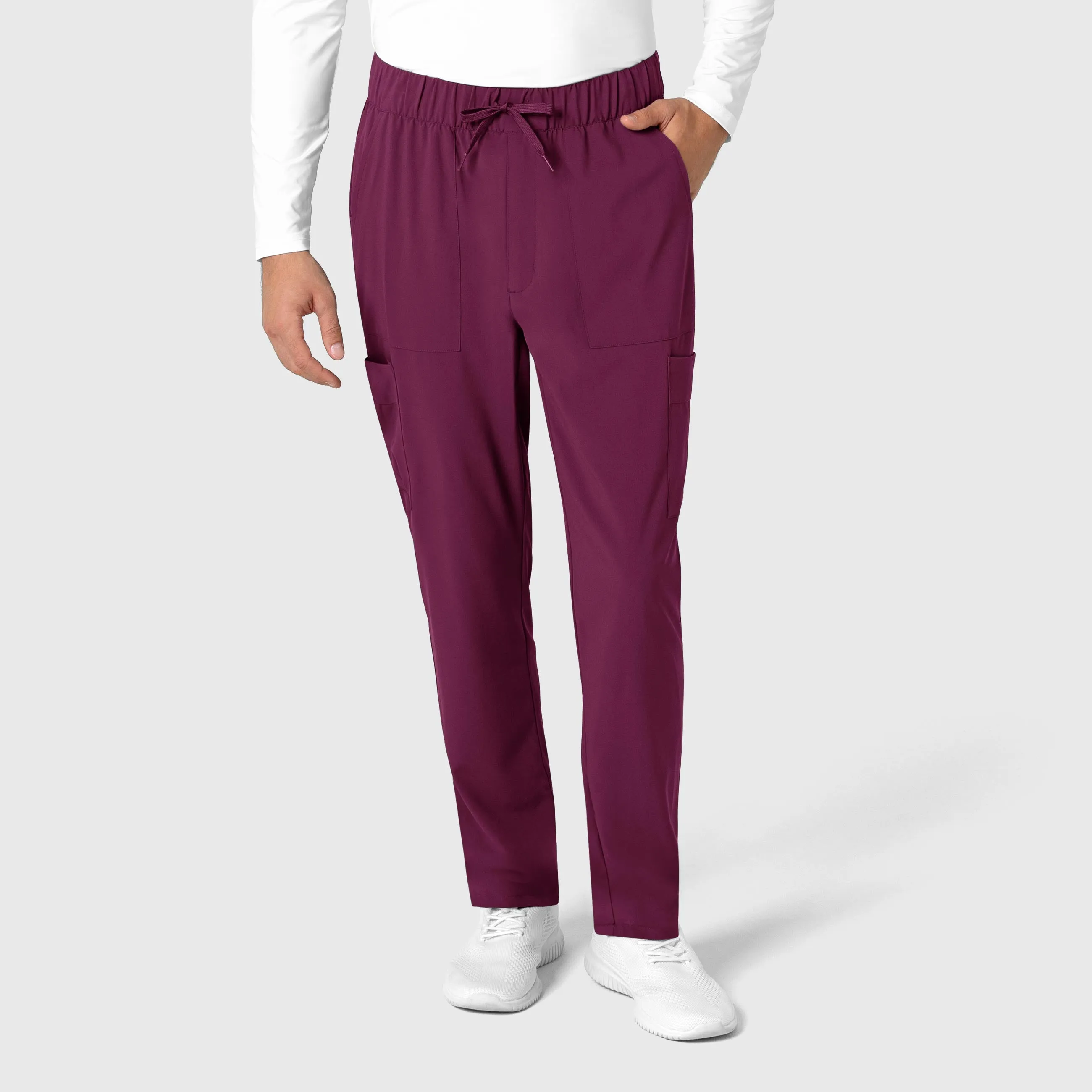 RENEW Men's Tapered Scrub Pant - Wine