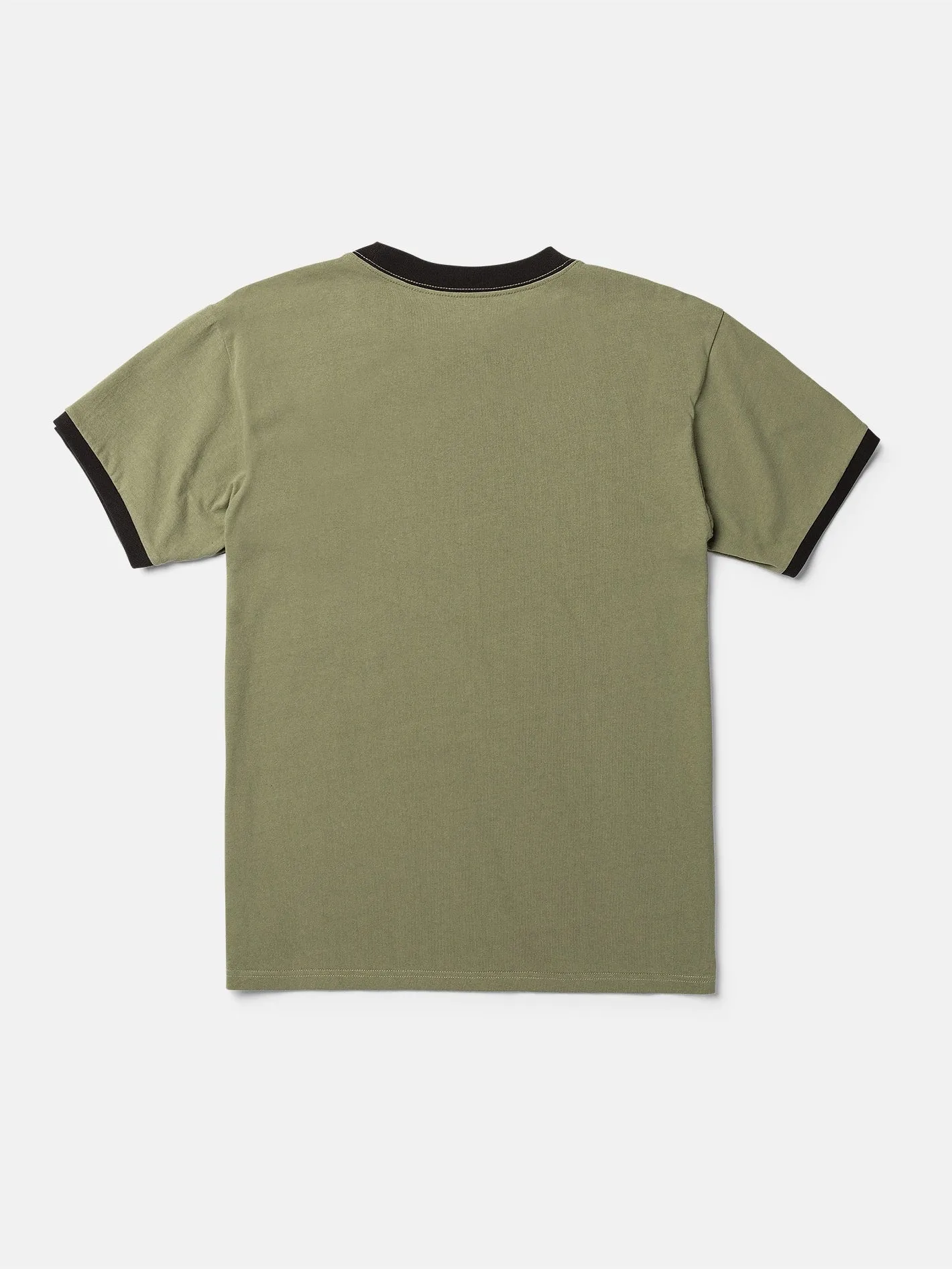 Ringer Time Short Sleeve Tee - Thyme Green