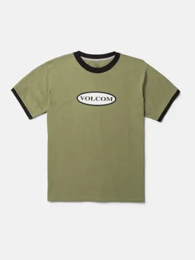 Ringer Time Short Sleeve Tee - Thyme Green