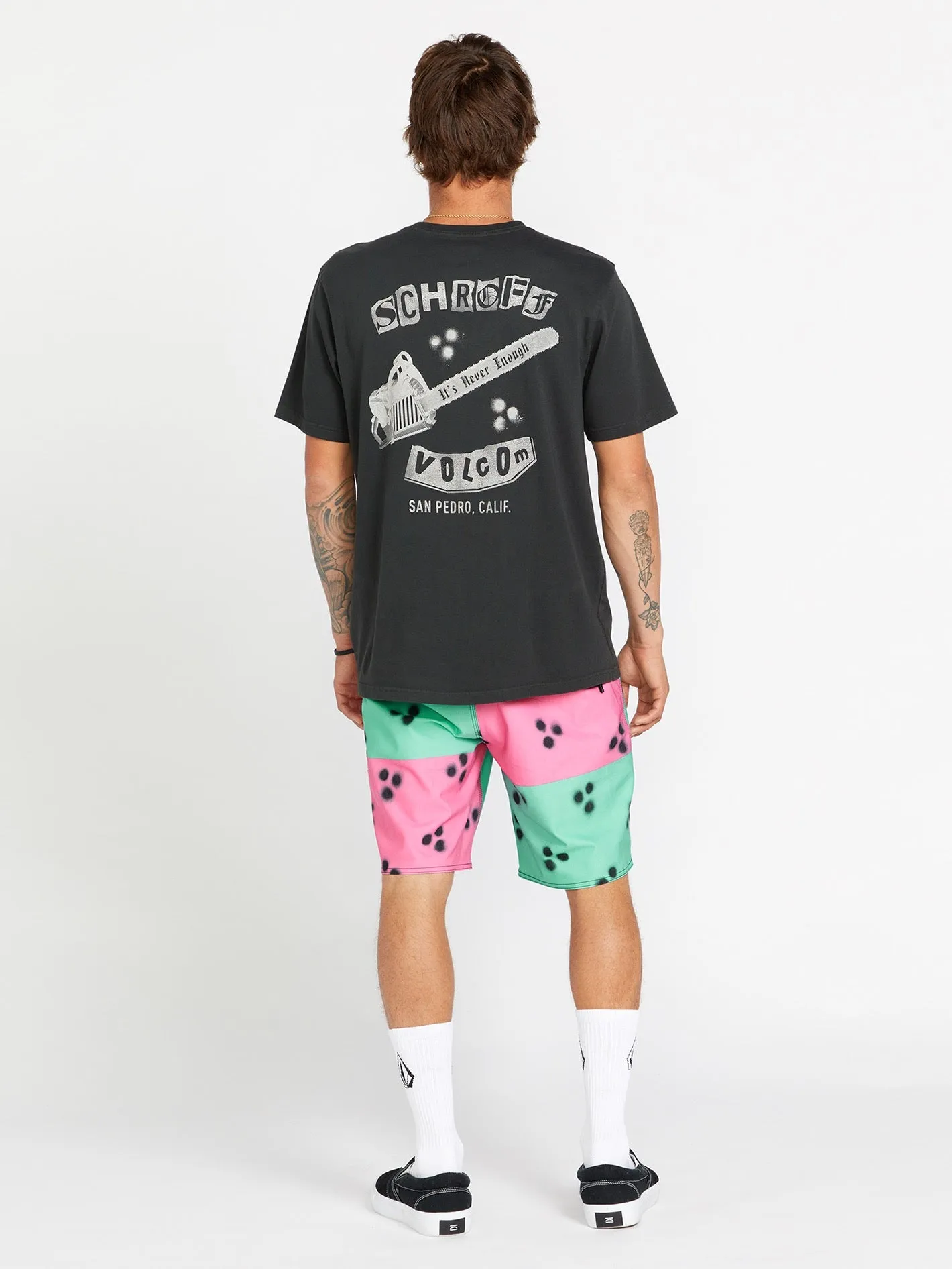 Schroff X Volcom Chainshaw Short Sleeve Tee - Stealth