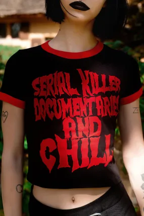 Serial Killer Doc And Chill Ringer Tee