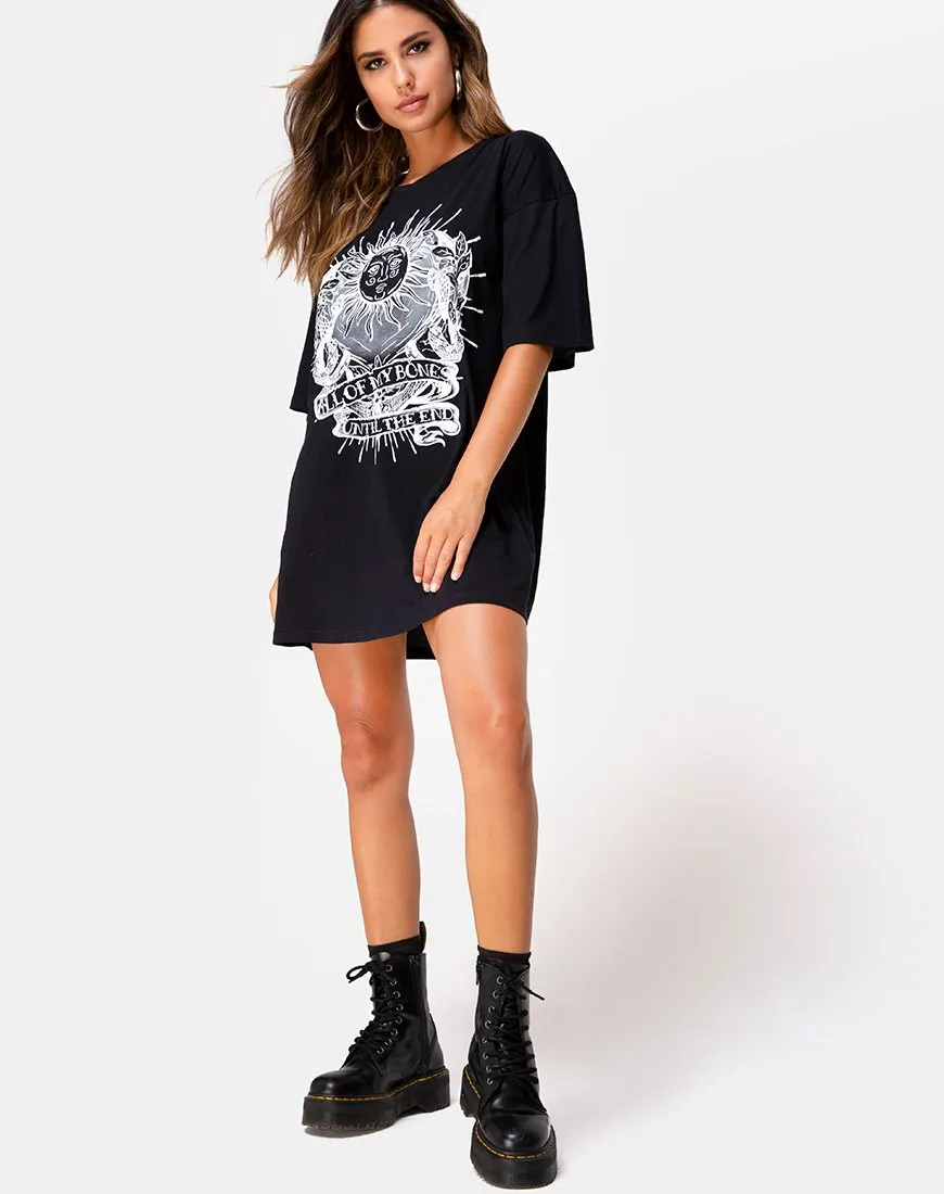 Sunny Kiss Tee in Black All of My bones