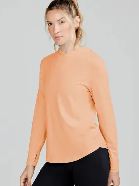 tasc Performance Recess Hoodie In Apricot Crush Heather