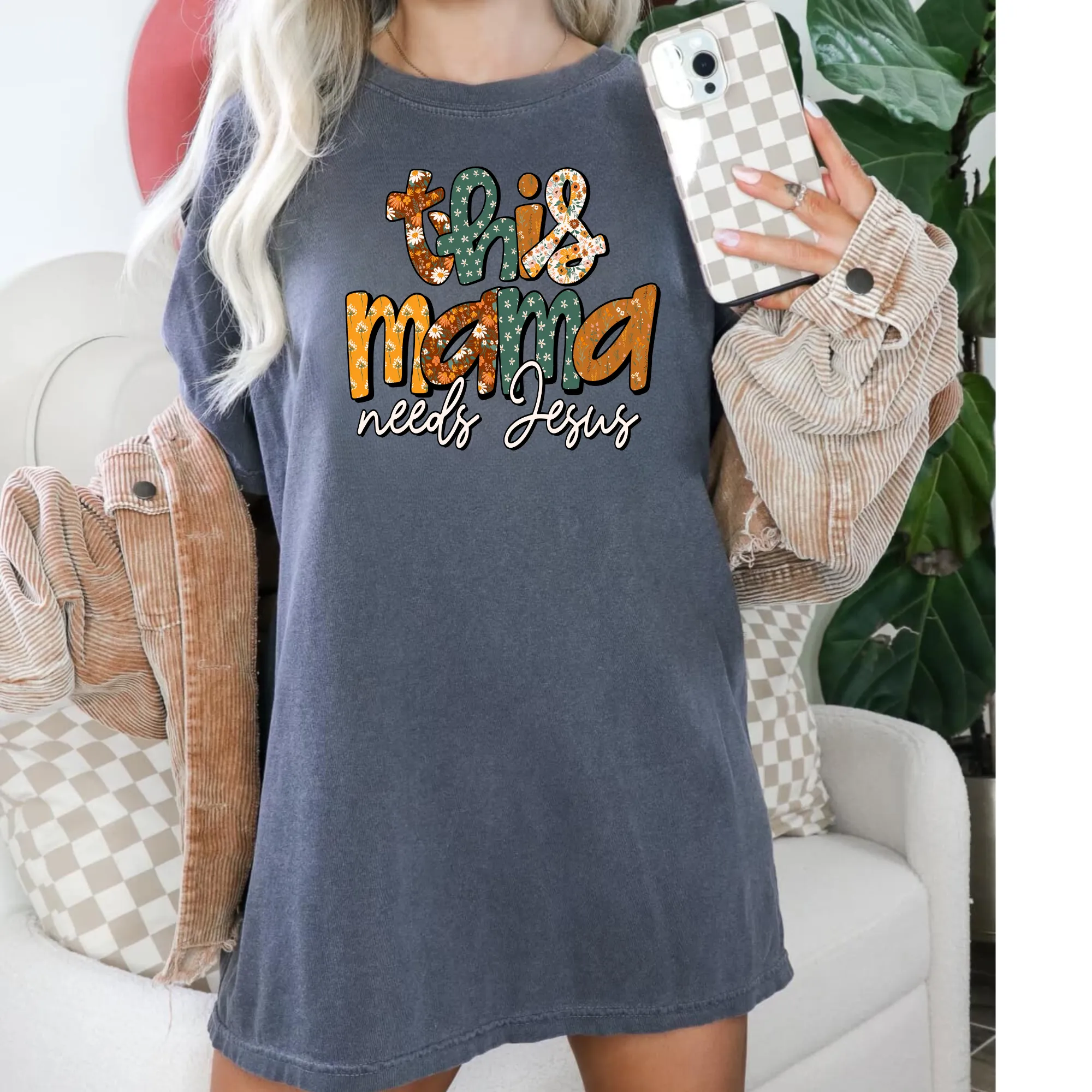 This Mama Needs Jesus | Christian Shirt for Women