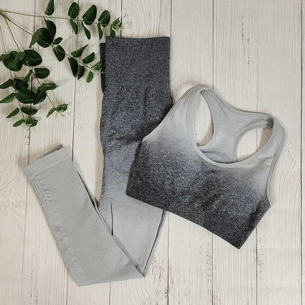 Yoga Set Bra and Leggings Fitness Sportswear Outfit For Women